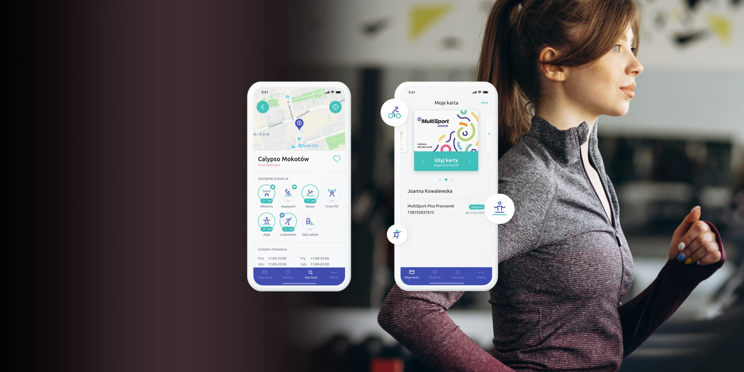Aplikacja mobilna MultiSport zaprojektowana przez BB8 Studio