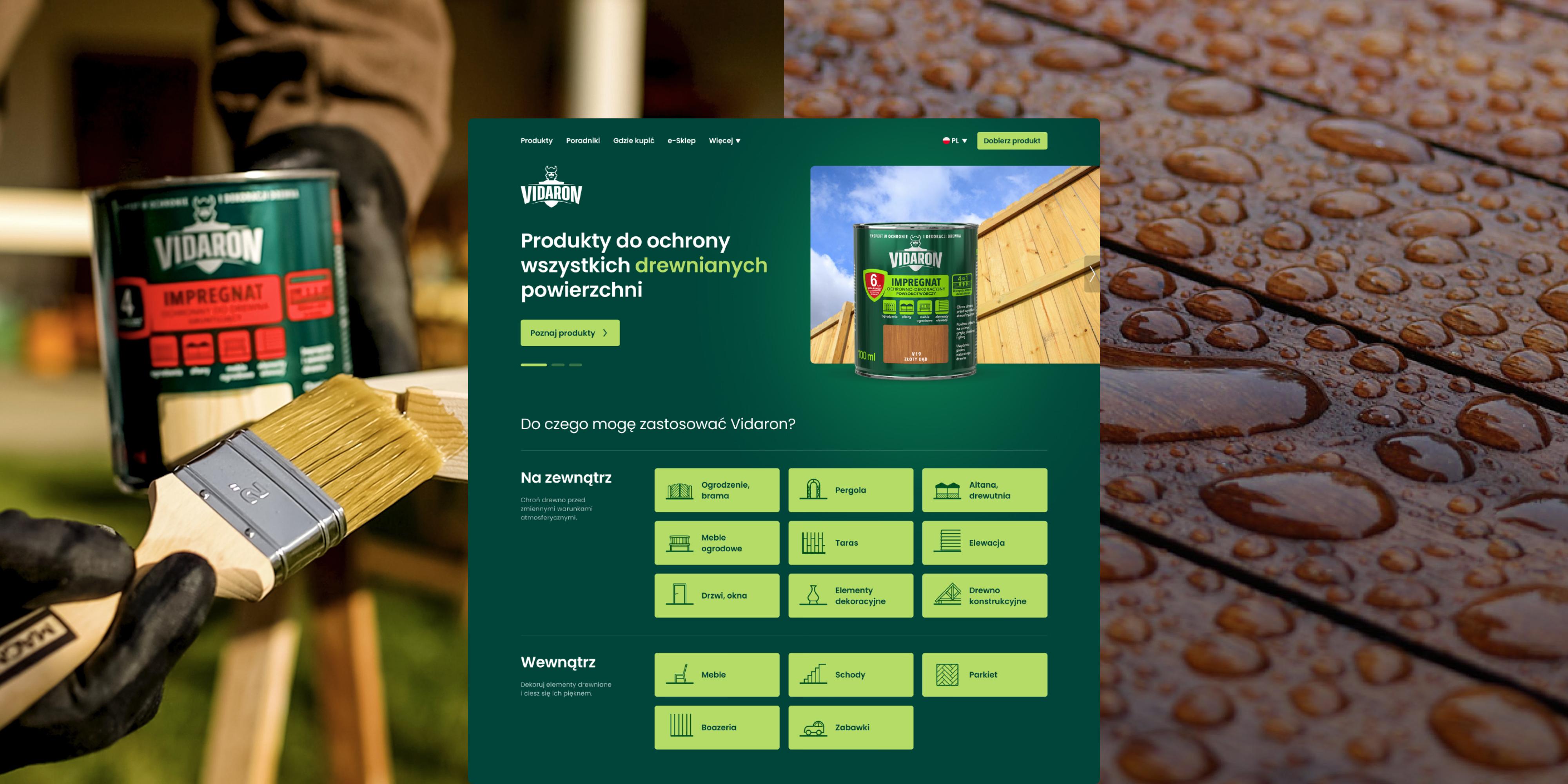 Vidaron - połączenie nowoczesnej strony produktowej i e-commerce