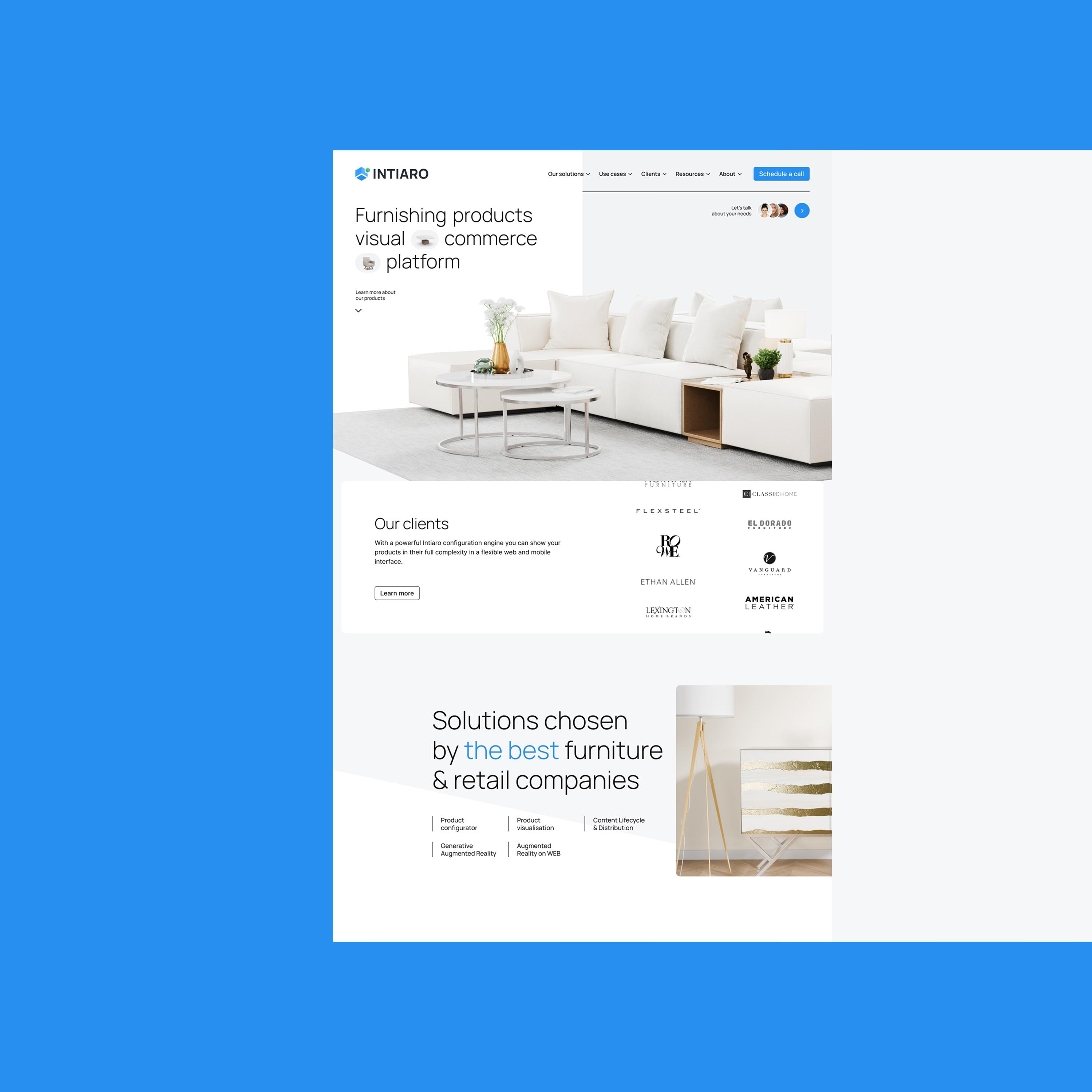 Redesign platformy Intiaro - nowe standardy w branży meblowej